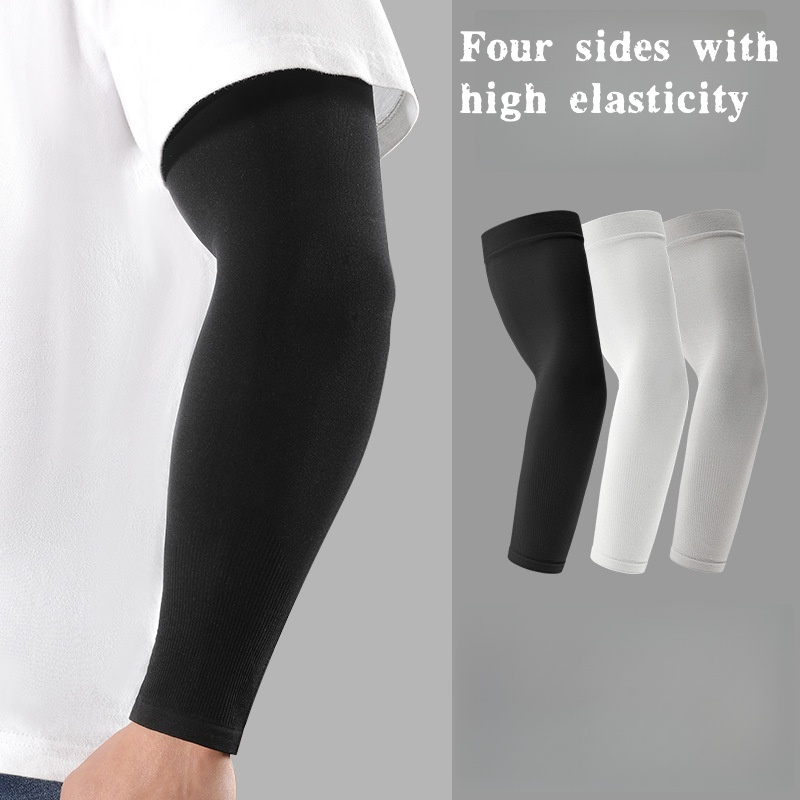 Cycling Gear Pas - 2pcs Ice Silk Arm Sleeves, Breathable