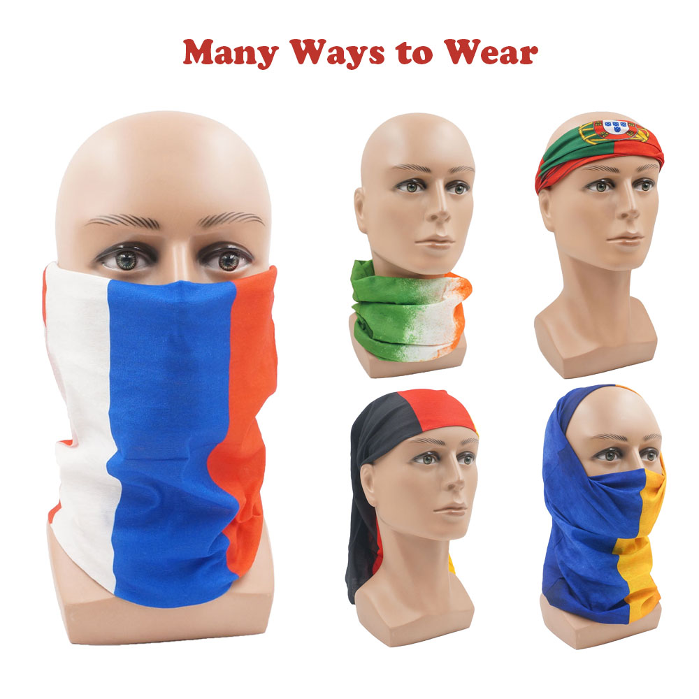 Cycling Gear Pas - European Countries Face & Neck Gaiter