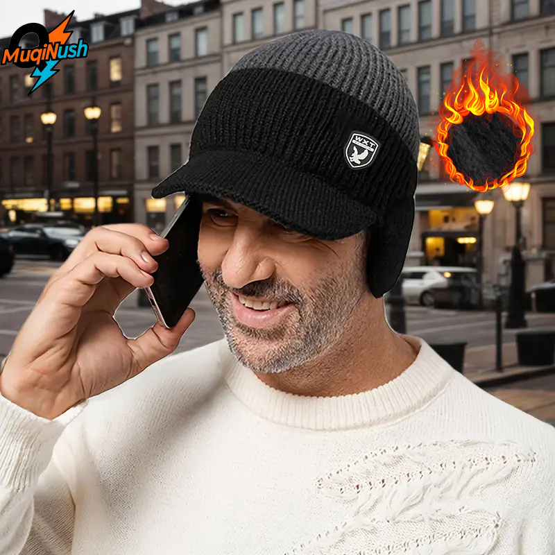 MuqiNush Winter Warm Beanie wi - Cycling Gear Cold Weather review and price