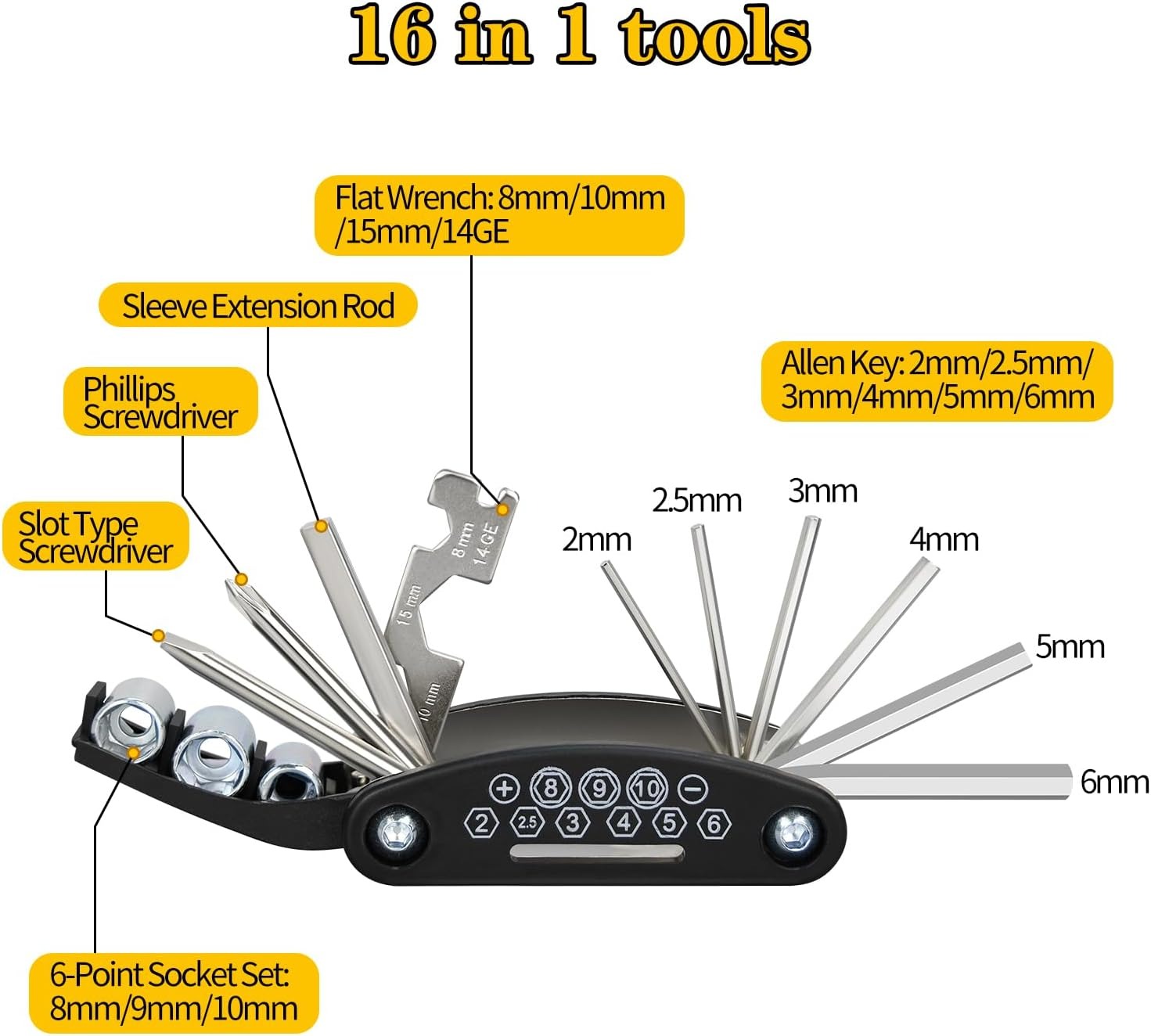 Foldable Multi-Tool Bike Repai - Cycling Gear Kit review and price