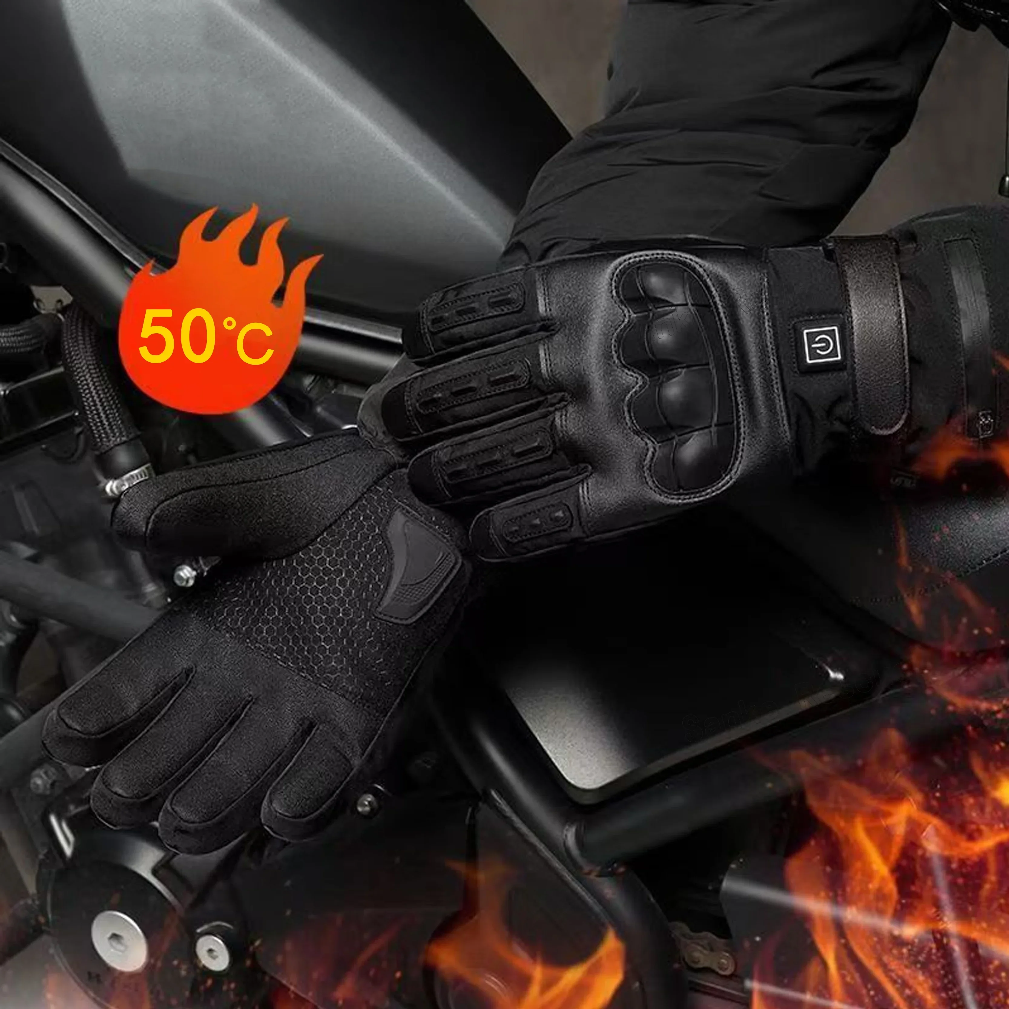 Heated Motorcycle Gloves for M - Cycling Gear Pas review and price