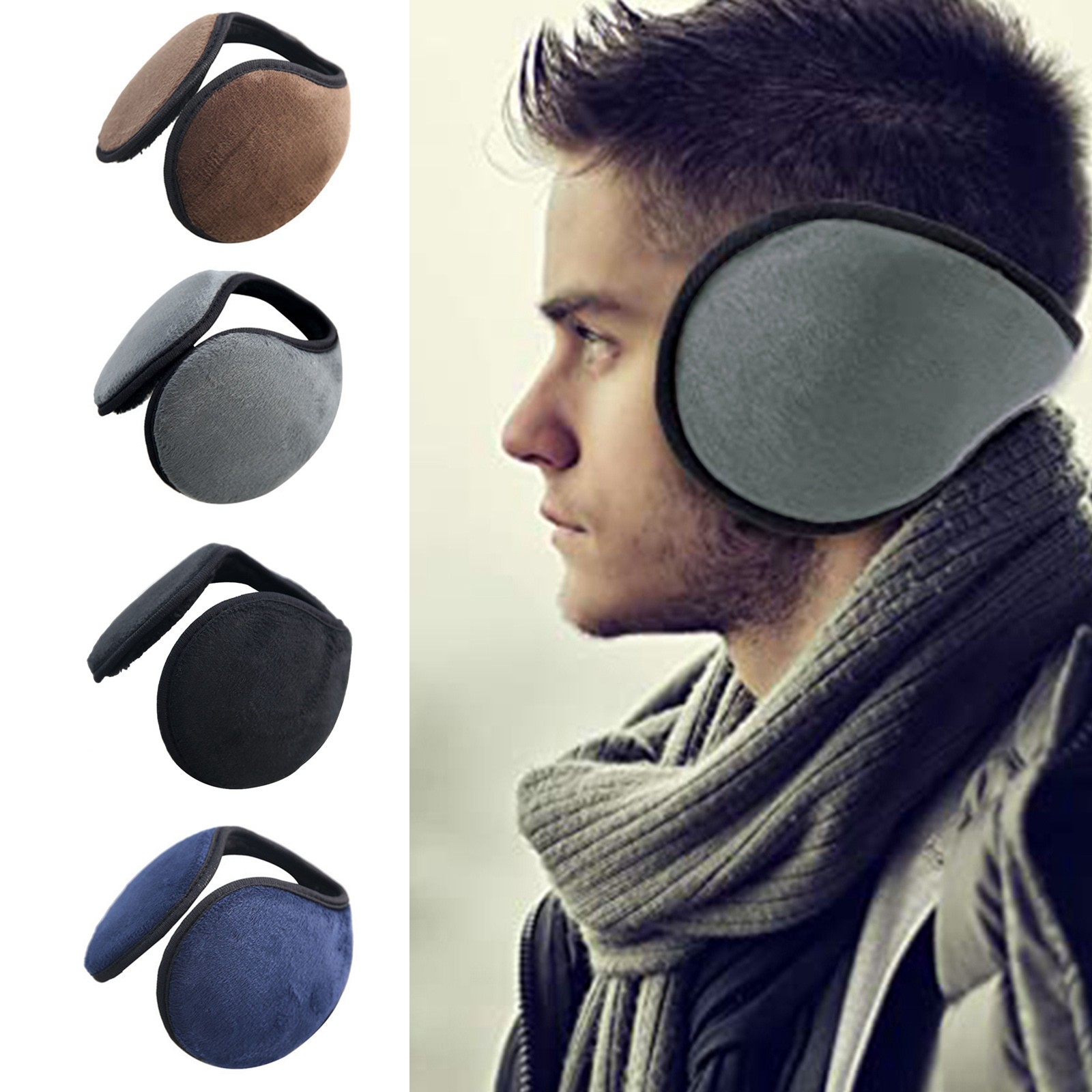 Winter Ear Muffs Warm Fleece F - Cycling Gear Cold Weather review and price