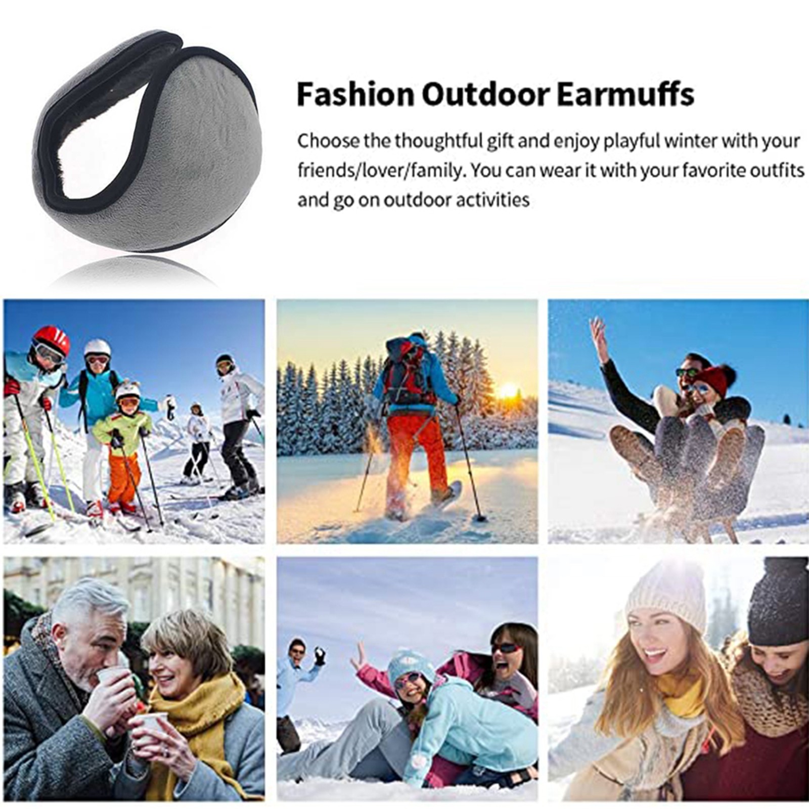 Winter Ear Muffs Warm Fleece F - Cycling Gear Cold Weather review and price